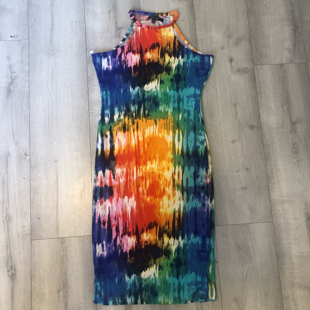 Tie dye colorful dress